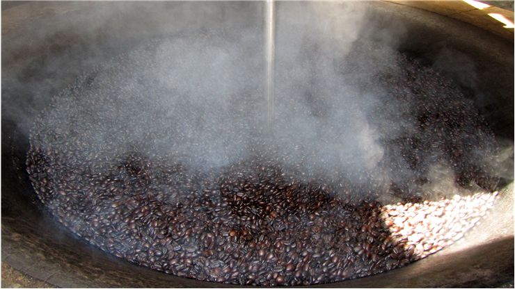 Picture Of Freshly Roasted Coffee Beans